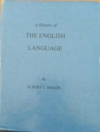 Image of A History of The English Language